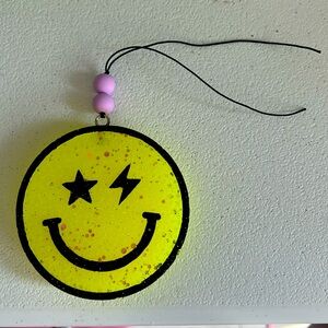 Smiley Car Freshie - Scent Vanilla